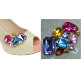 1PC Crystal Shoes Buckle Women Shoes Decoration Clips Bridal Charm Decor