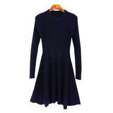 Women Long Sleeve Sweater Dress Women's Irregular Hem Casual Autumn