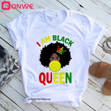 I Am A Strong Melanin Queen t shirt Women Clothes African Black