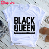 I Am A Strong Melanin Queen t shirt Women Clothes African Black