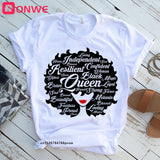 I Am A Strong Melanin Queen t shirt Women Clothes African Black