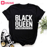 I Am A Strong Melanin Queen t shirt Women Clothes African Black