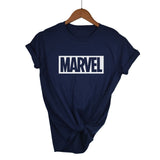 Any fashion match Harajuku casual women's t-shirt punk MARVEL cotton