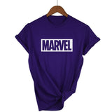 Any fashion match Harajuku casual women's t-shirt punk MARVEL cotton