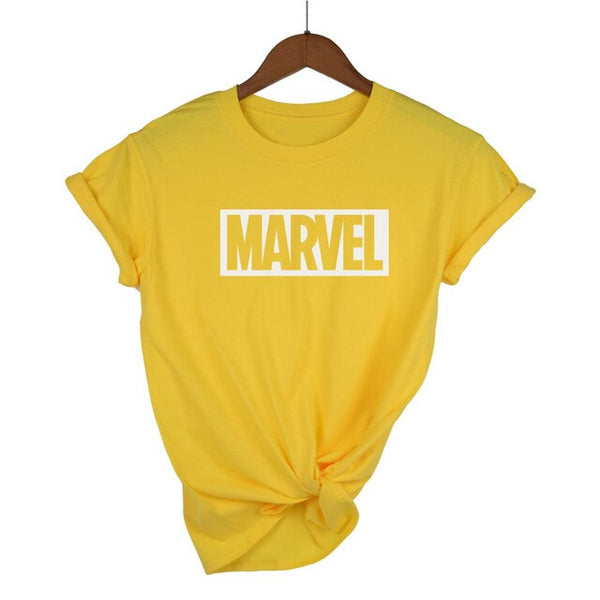 Any fashion match Harajuku casual women's t-shirt punk MARVEL cotton