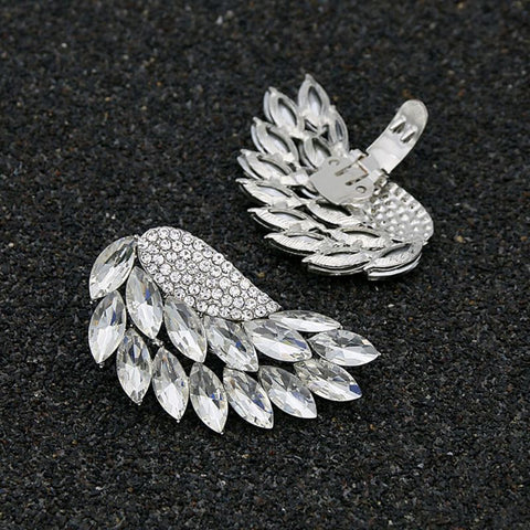 Shoe Clip Silver Wings Removable DIY Buckle Women High Heels Wedding Decoration